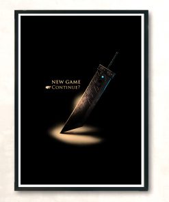 Final Fantasy Sword Modern Poster Print