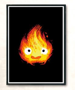 Fire Demon Modern Poster Print