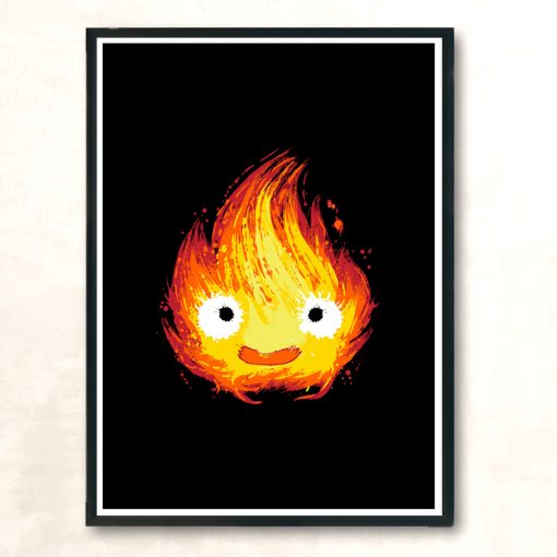 Fire Demon Modern Poster Print