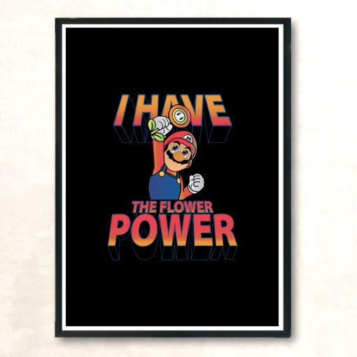 Flower Powere Modern Poster Print