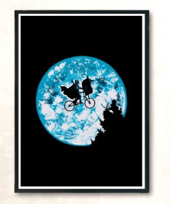 Flying Baby Modern Poster Print