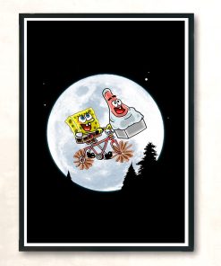 Flying Sponge Modern Poster Print