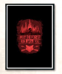 Forest Run Ii Modern Poster Print