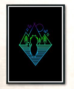 Forestt Spirit Modern Poster Print