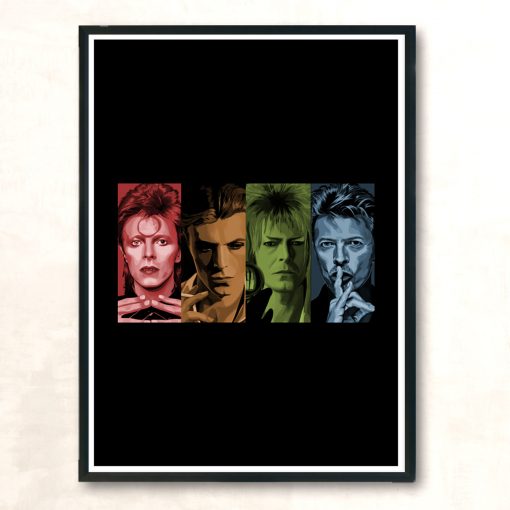 Four Faces Modern Poster Print