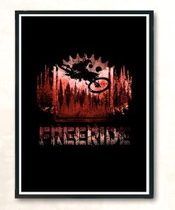 Freeride Industries Red Modern Poster Print