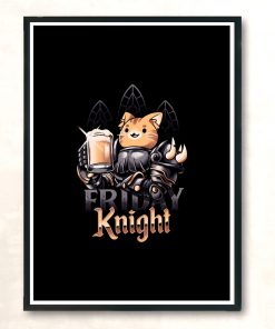 Friday Knight Modern Poster Print