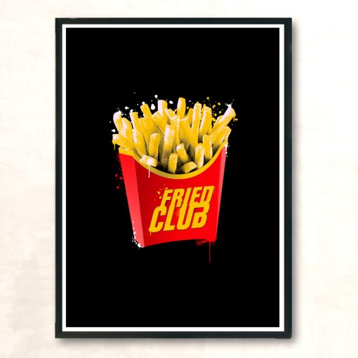 Fried Club Modern Poster Print