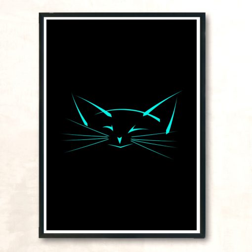 Funny Cat Modern Poster Print