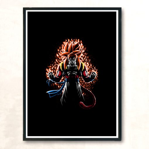 Fusion Ssj4 Modern Poster Print