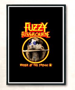 Fuzzy Fuzzbourne Modern Poster Print