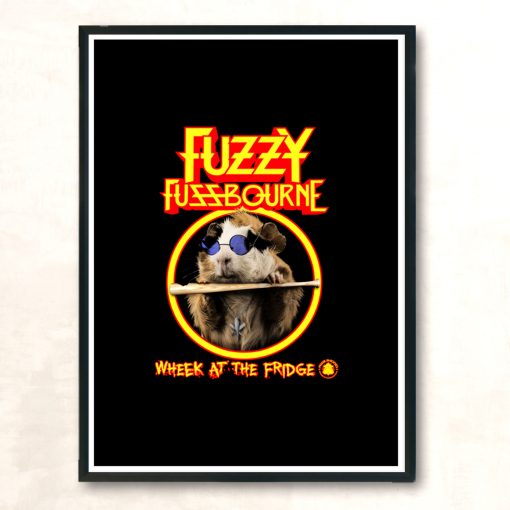 Fuzzy Fuzzbourne Modern Poster Print