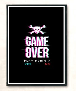 Game Over 2 Modern Poster Print