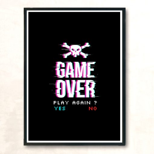 Game Over 2 Modern Poster Print