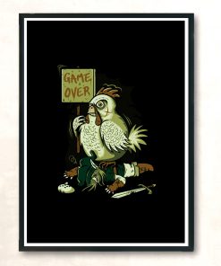 Game Over Modern Poster Print