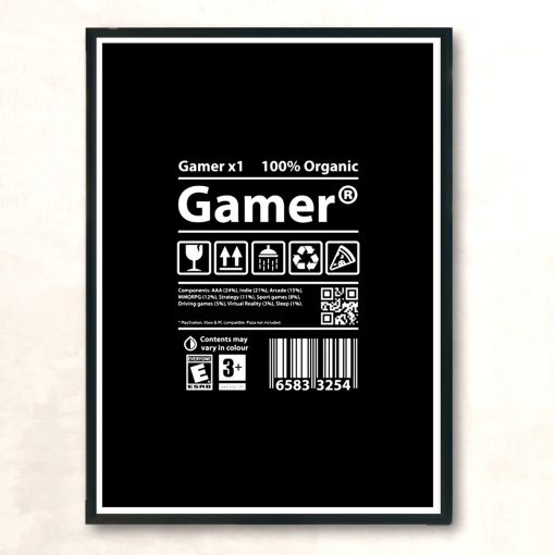 Gamer Modern Poster Print