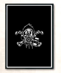 Gasmask Modern Poster Print