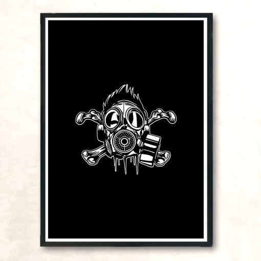 Gasmask Modern Poster Print