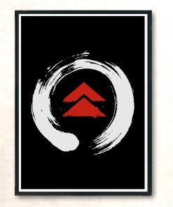 Ghost Enso Circle Modern Poster Print