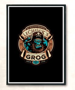 Ghost Pirate Grog Modern Poster Print