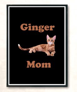 Ginger Cat Mom Modern Poster Print