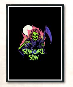 Girl Reaper Modern Poster Print