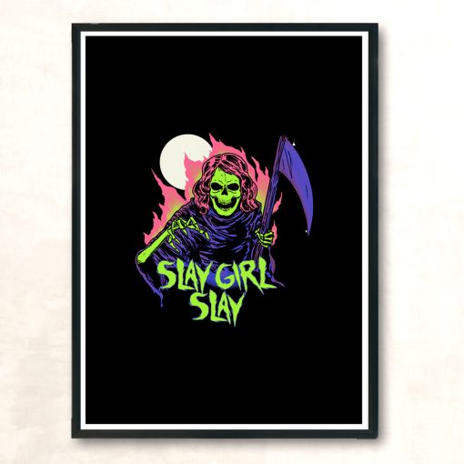 Girl Reaper Modern Poster Print