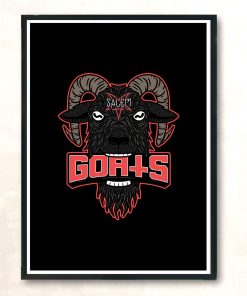 Go Goats Modern Poster Print