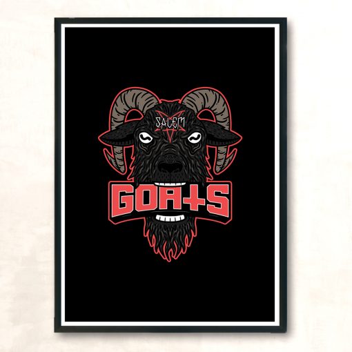 Go Goats Modern Poster Print