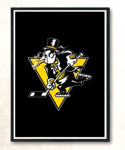 Go Penguin Go Modern Poster Print