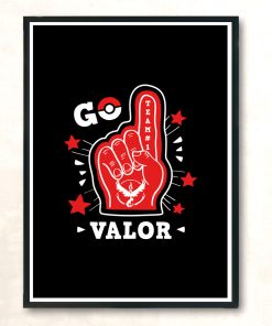 Go Valor Modern Poster Print