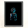 God Blue Modern Poster Print