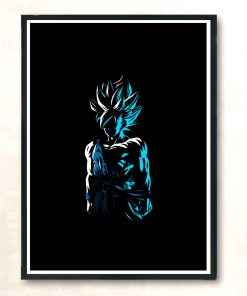 God Blue Modern Poster Print