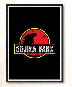 Gojira Park Modern Poster Print