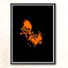 Graffiti Skulls Modern Poster Print