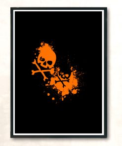 Graffiti Skulls Modern Poster Print