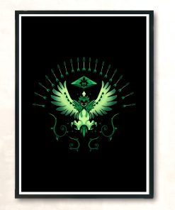 Grass Arrow Strike Modern Poster Print