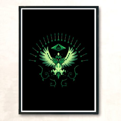 Grass Arrow Strike Modern Poster Print