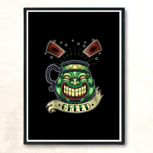 Greed Pot Modern Poster Print