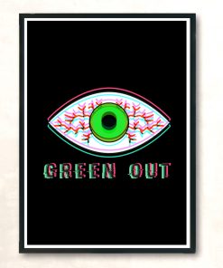 Green Out Modern Poster Print