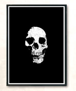 Grunge Skull Modern Poster Print