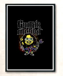 Guitar Minion Modern Poster Print