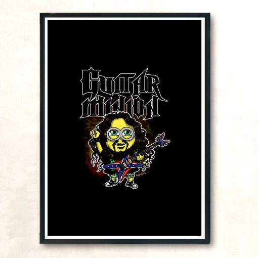 Guitar Minion Modern Poster Print