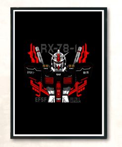 Gundam Rx 78 1 Modern Poster Print