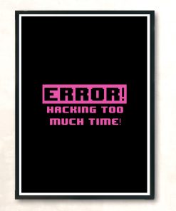 Hacking Error Modern Poster Print