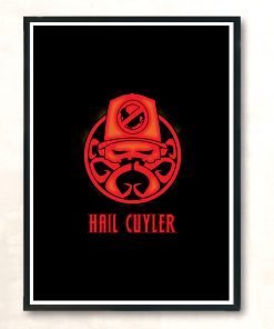 Hail Cuyler Red Modern Poster Print