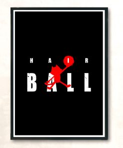 Hair Ball Modern Poster Print