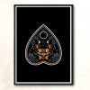 Halloween Cat Goth Retro Planchette Occult Modern Poster Print