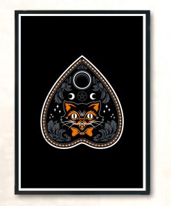 Halloween Cat Goth Retro Planchette Occult Modern Poster Print