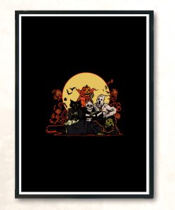 Halloween Club Modern Poster Print